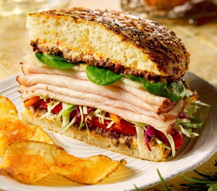 Image of Roast Turkey and Manchego Cheese Sandwich